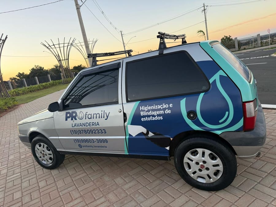 Carro da PROfamily Lavanderia envelopado