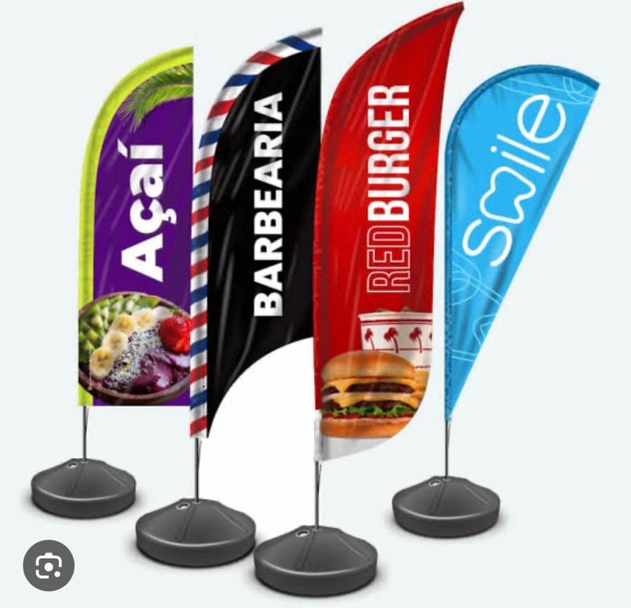 Wind banners para diversos negócios
