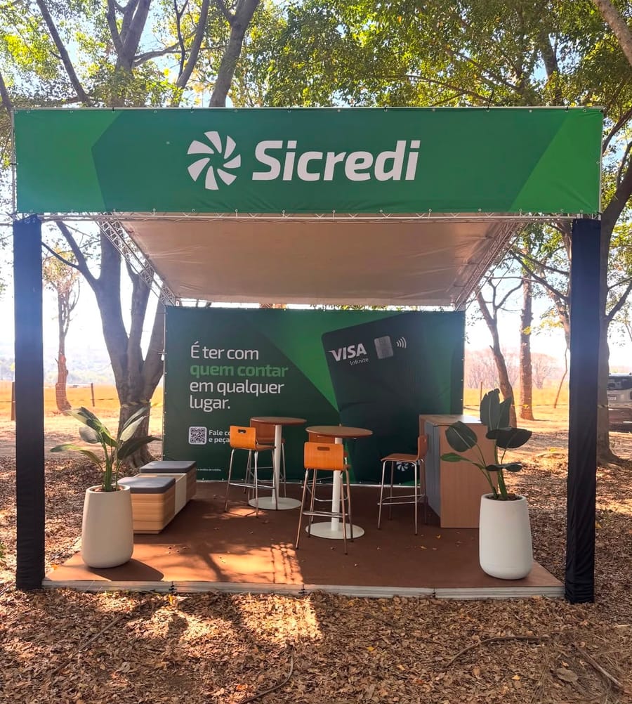 Estande corporativo montado pela Fenar